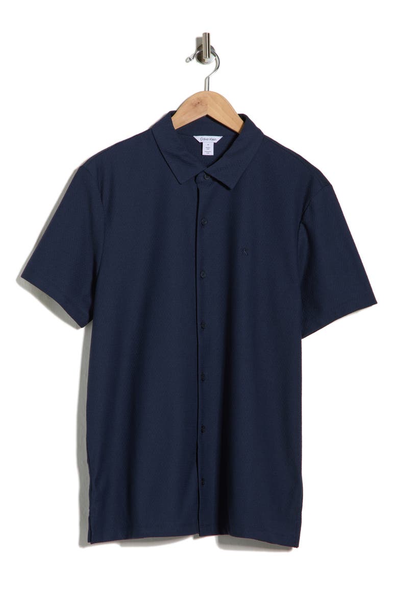 Classic Fit Button Front Shirt, Alternate, color, INK