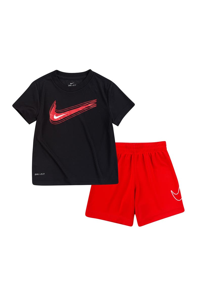Short & Shirt Set, Main, color, UNIVERSITY RED