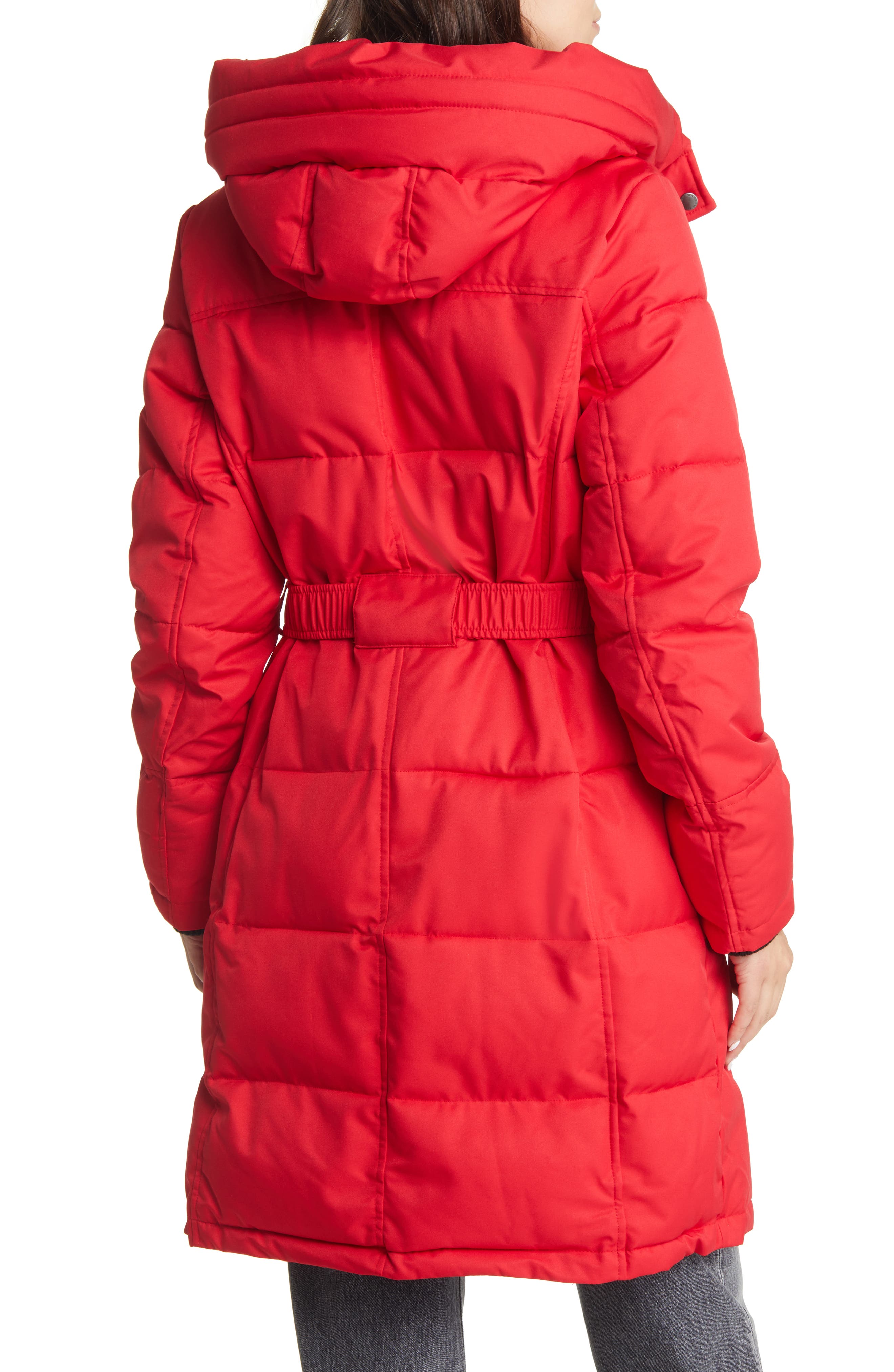 Women's Belted Longline Puffer Jacket - image 2
