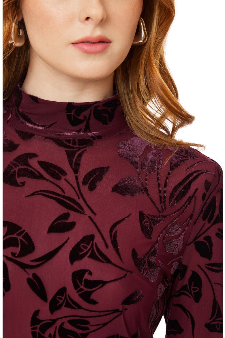 Mock Neck Sweater, Alternate, color, WINETASTING