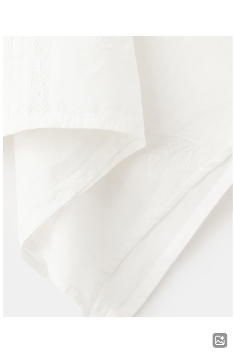 Floral Embroidered Lace Inset Top, Alternate, color, OFF WHITE