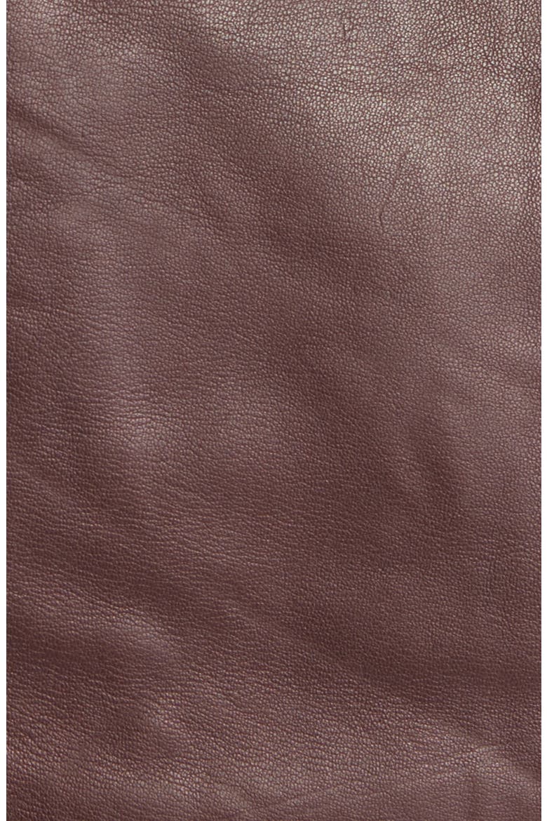 Neve Leather Moto Jacket, Alternate, color, OXBLOOD RED