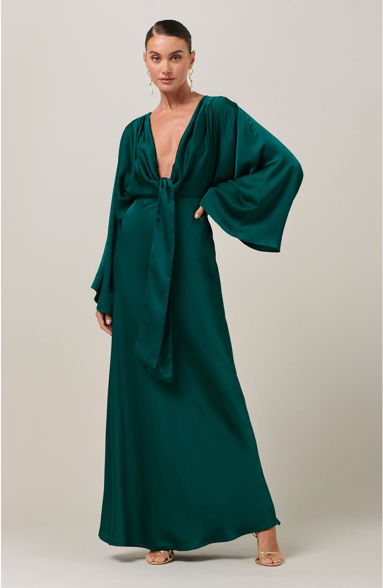 SAVEL Sassy Midi Dress, Alternate, color, Emerald