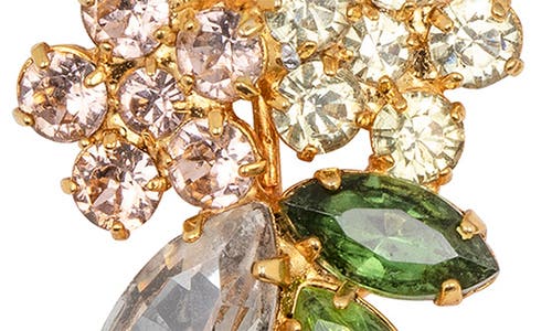 Jennifer Behr Bouquet 18k Gold-plated Crystal Earrings In Gold