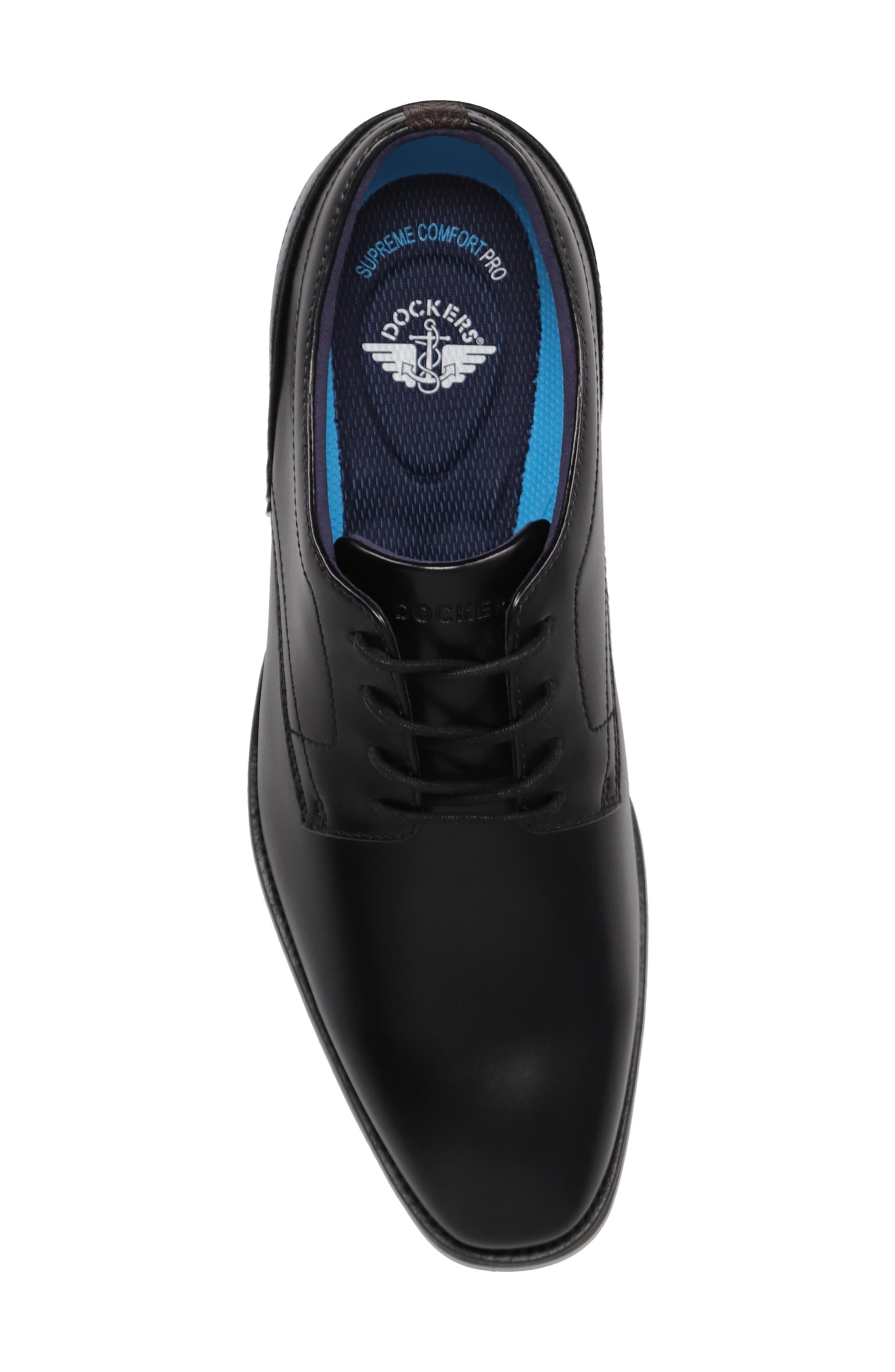 Benton Faux Leather Oxford, Alternate, color, BLACK