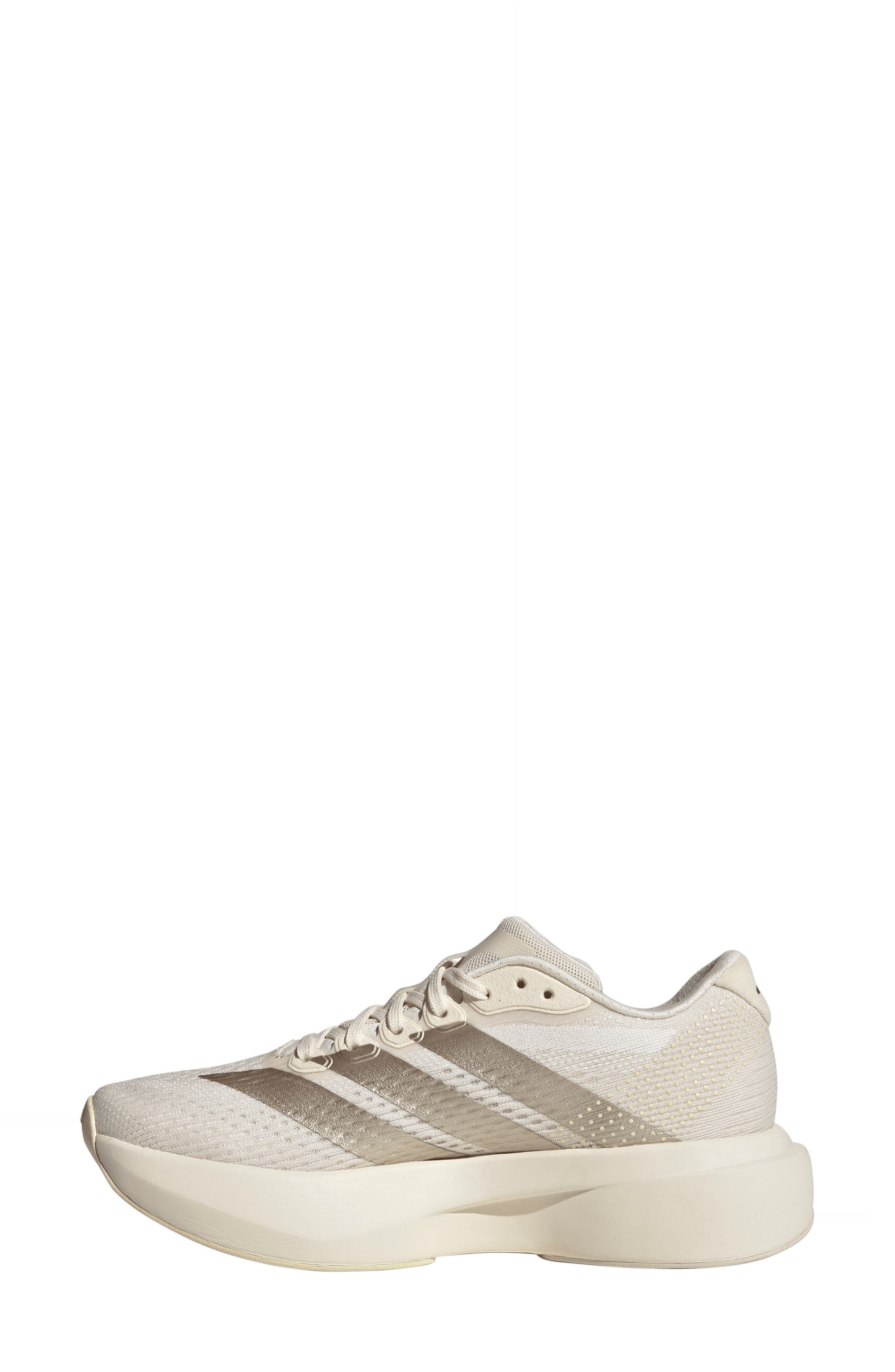 Adizero Pacer Sneaker, Alternate, color, WHITE/ CYBER MET/ VANILLA