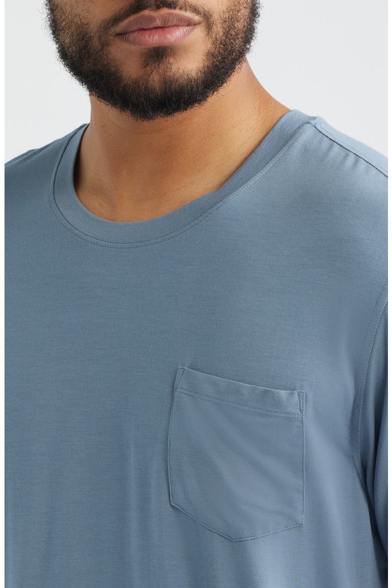 Stretch Modal & Silk Sleep T-Shirt, Alternate, color, AIR FORCE BLUE