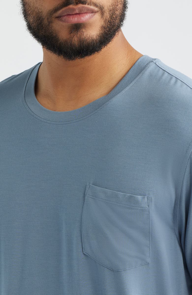 Daniel Buchler Stretch Modal & Silk Sleep T-Shirt, Alternate, color, Air Force Blue