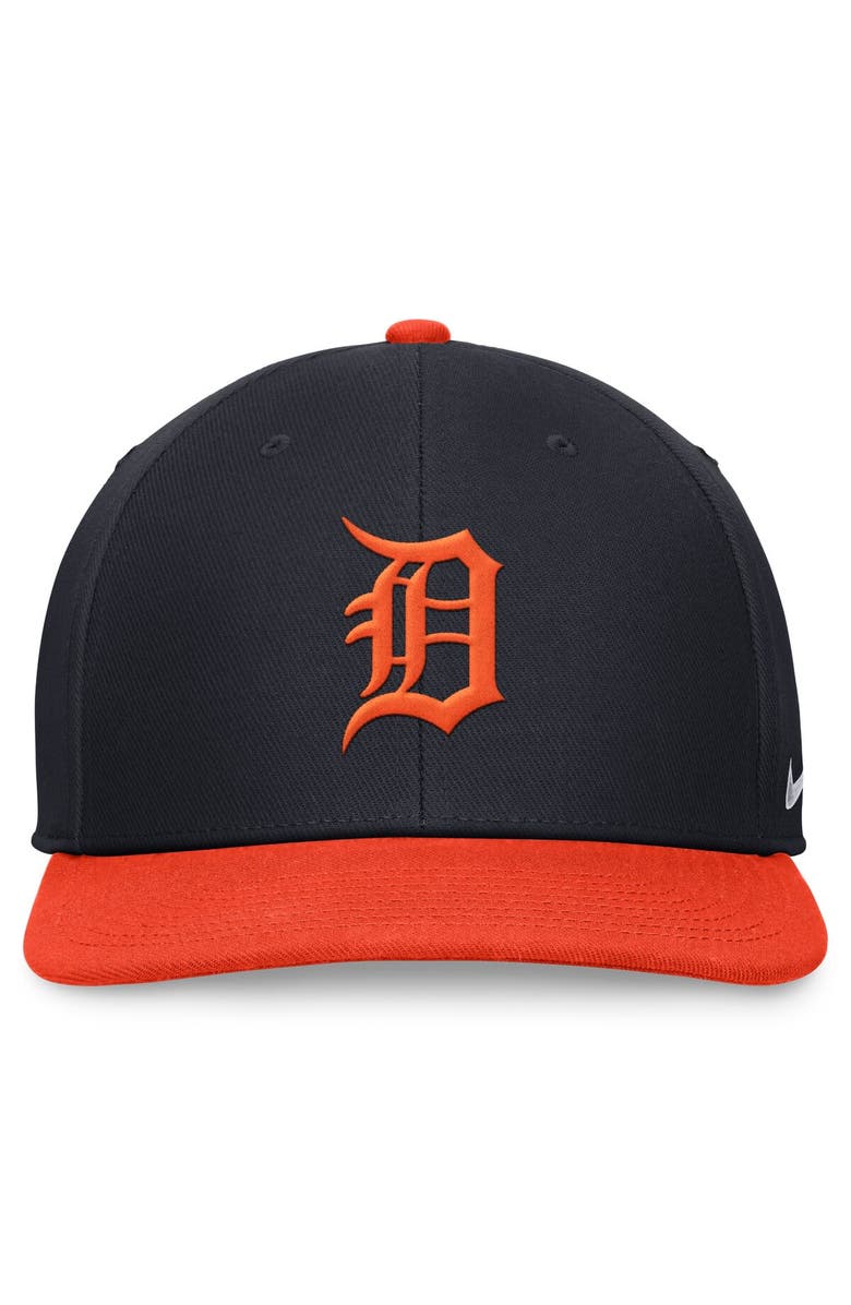 Nike Men's Nike Navy/Orange Detroit Tigers Two-Tone Snapback Hat, Alternate, color, 