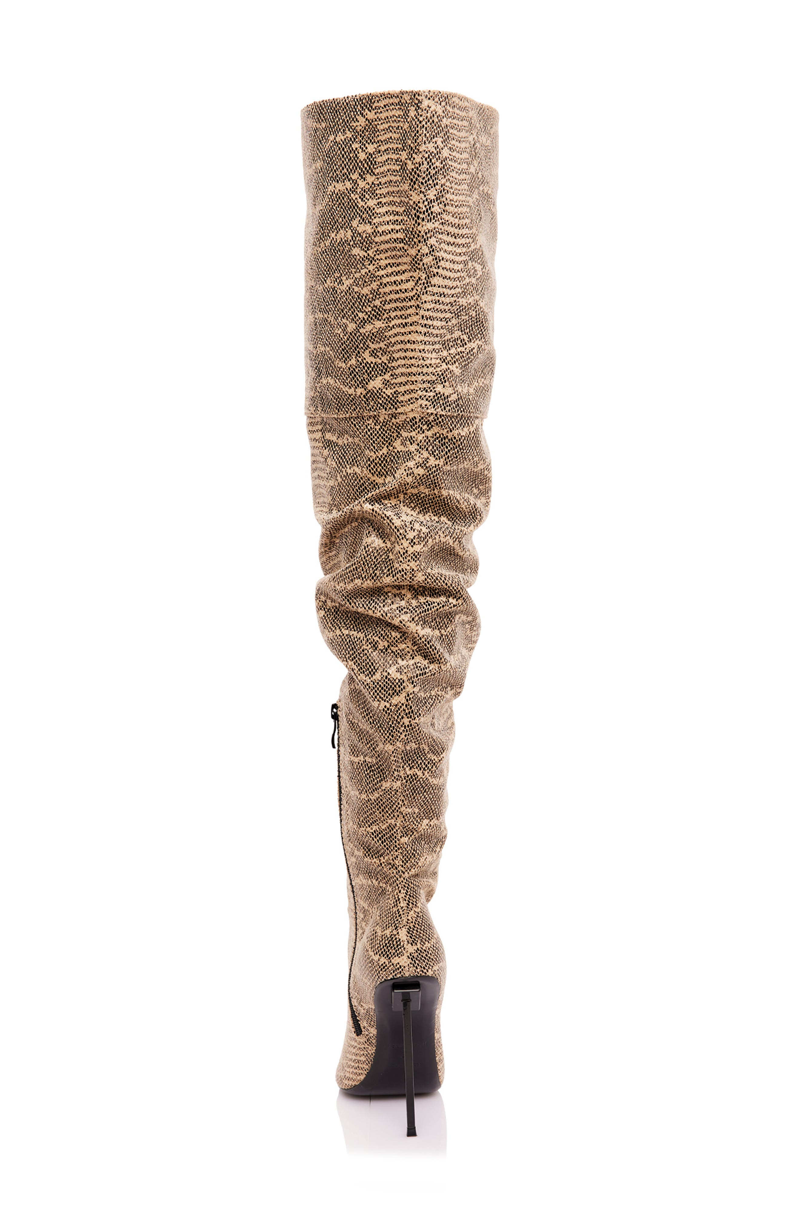 JESSICA RICH Top Tier Snakeskin Embossed Over the Knee Boot, Alternate, color, 