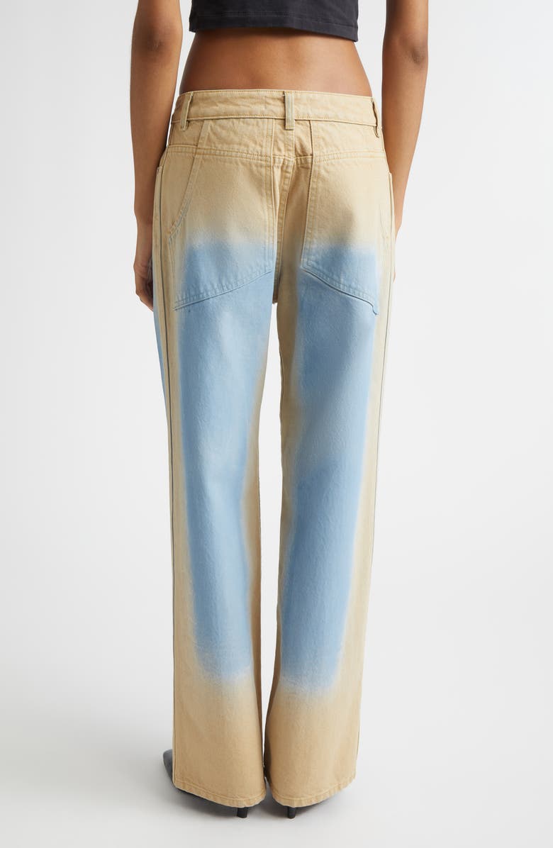 Eckhaus Latta Wide Leg Jeans, Alternate, color, Sandbar