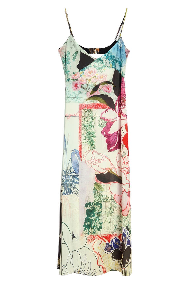 Patchwork Print Slipdress, Alternate, color, IVORY MULTI