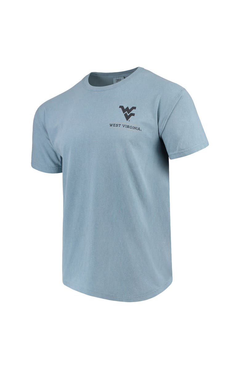 IMAGE ONE Men's Blue West Virginia Mountaineers State Scenery Comfort Colors T-Shirt, Alternate, color,