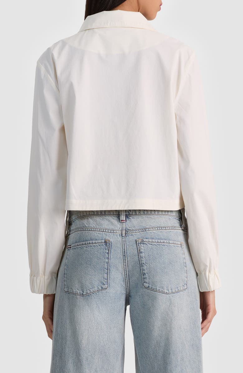 Alice + Olivia James Crop Jacket, Alternate, color, Off White