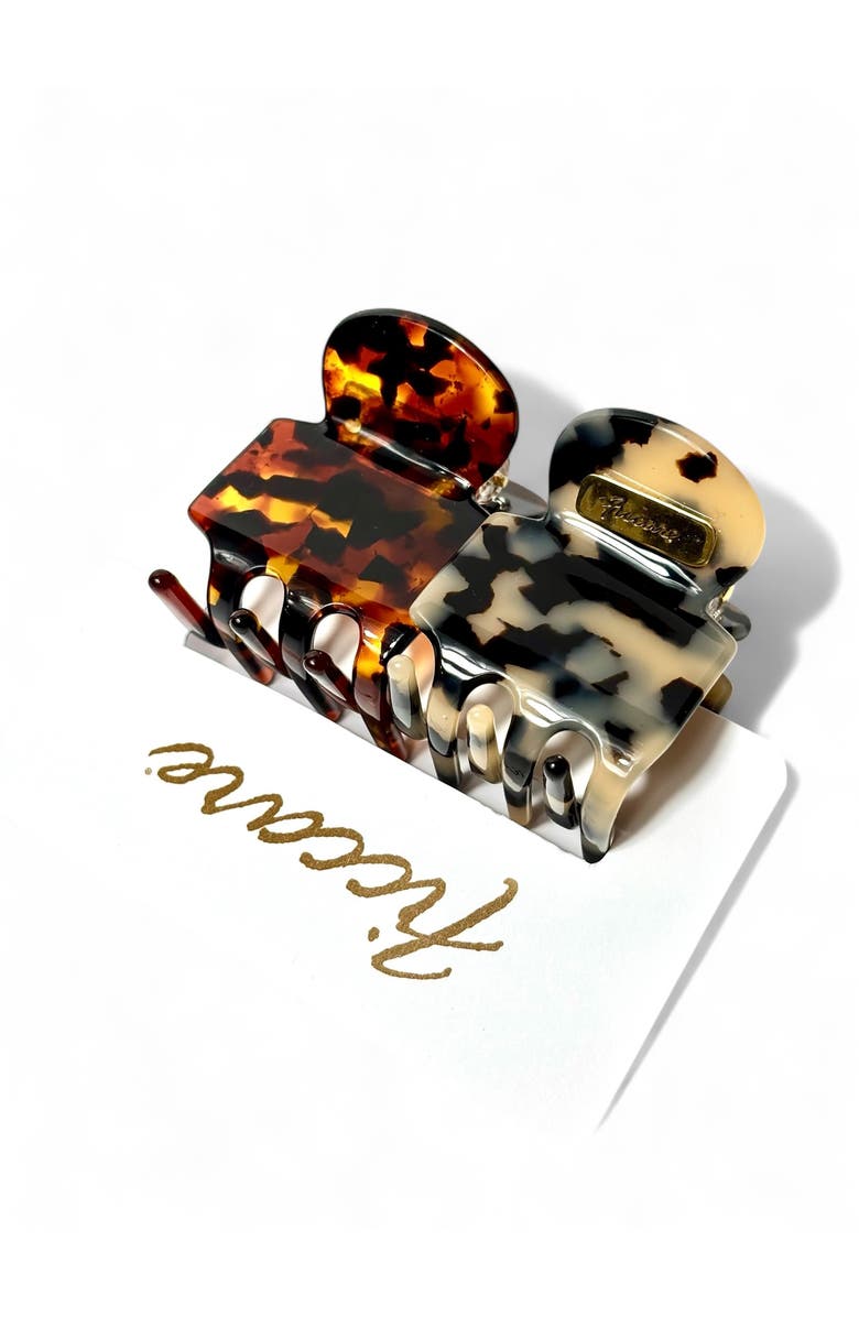 Ficcare Assorted 2-Pack Rita Claw Clips, Alternate, color, Ivory Tokyo Rusty Army