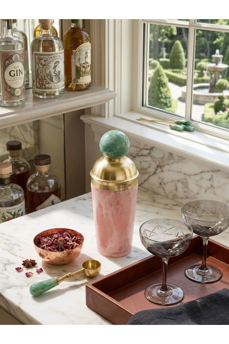 Copenhagen Cocktail Shaker, Alternate, color, Blush Pink