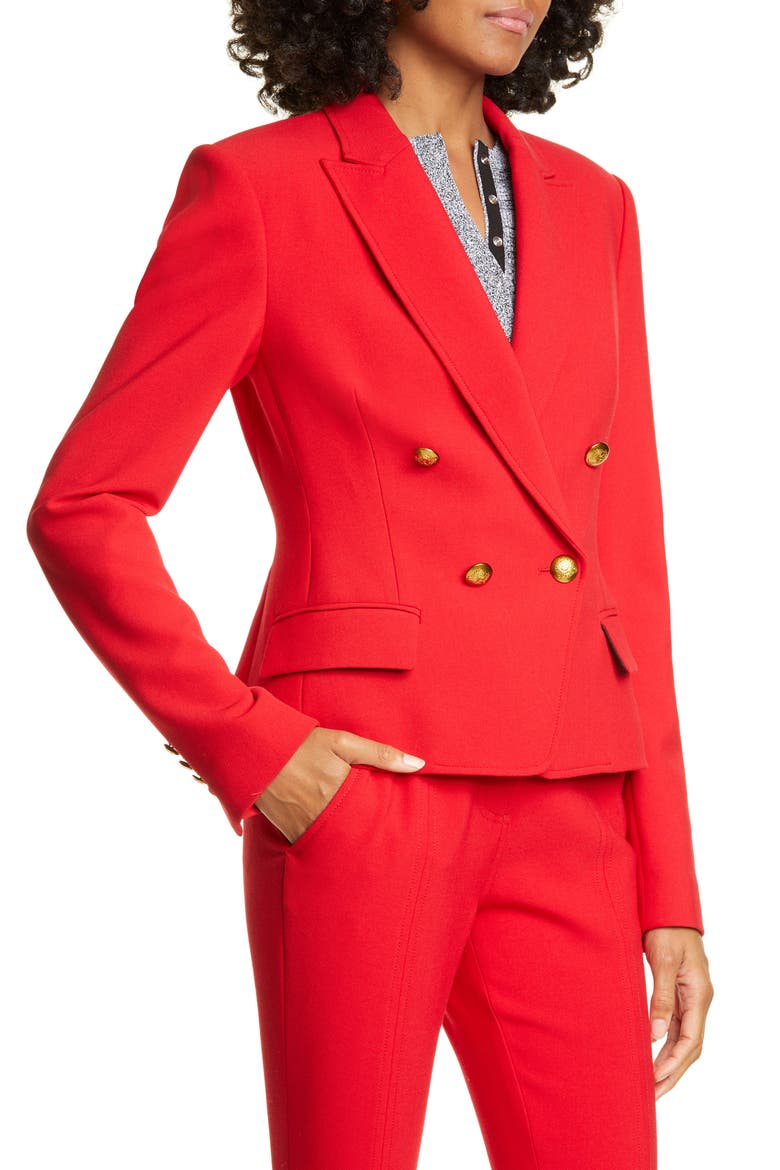 Hendrick Double Breasted Jacket, Alternate, color, RED