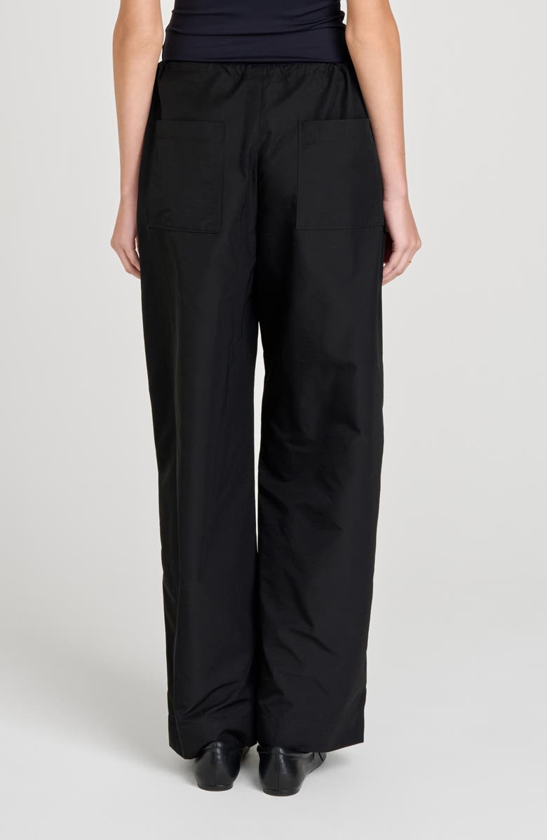 WAYF Elena Wide Leg Pants, Alternate, color, Black