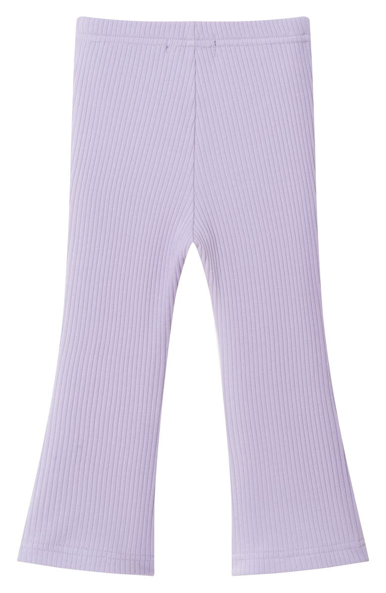 Andy & Evan Floral Sweater & Leggings Set, Alternate, color, Black Heather Floral/ Purple