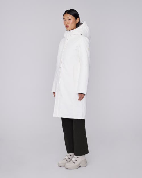 Quartz Co. Fermont | Hooded Down Winter Jacket In Ivory