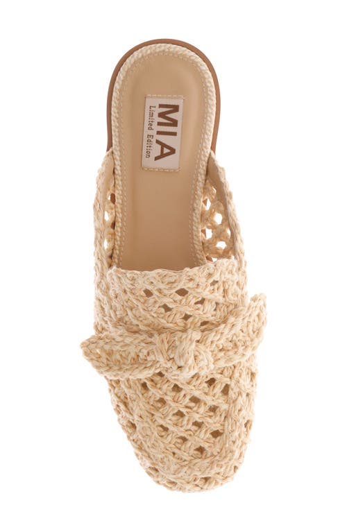 Mia Layce Woven Mule In Brown