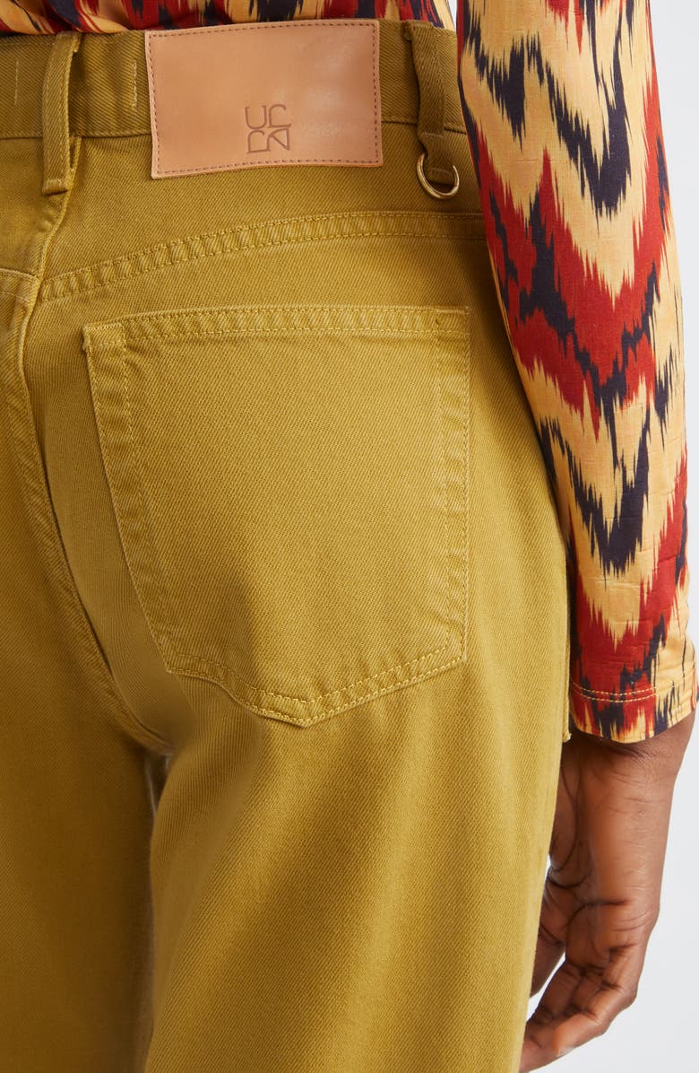 Ulla Johnson The Lou Button Fly Flare Jeans, Alternate, color, Argan