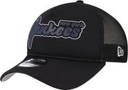New Era Men's New Era Black New York Yankees Retro Bold A-Frame Trucker 9FORTY Adjustable Hat