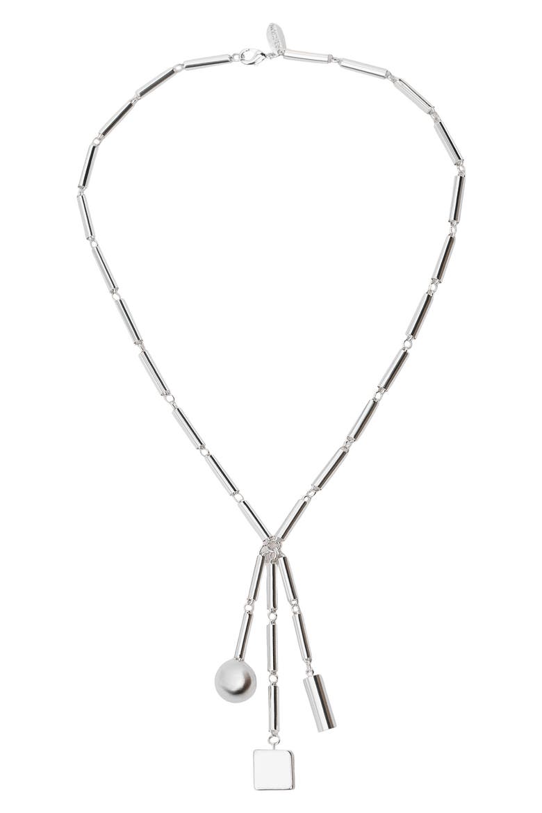 Pendant Necklace, Main, color, SILVER