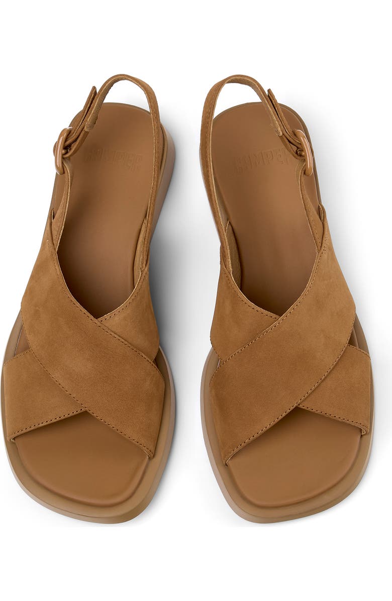 Camper Dana X-Strap Sandal, Alternate, color, Medium Brown