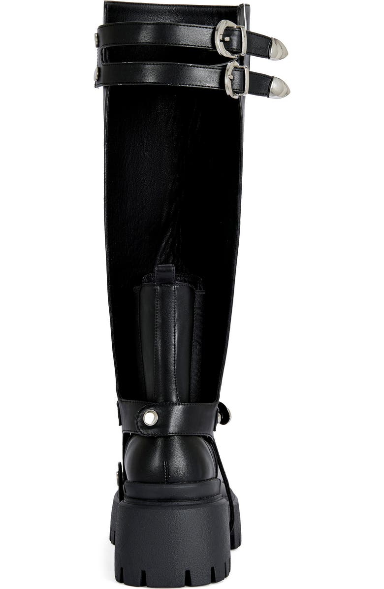 AZALEA WANG Rampage Knee High Platform Boot, Alternate, color, Black
