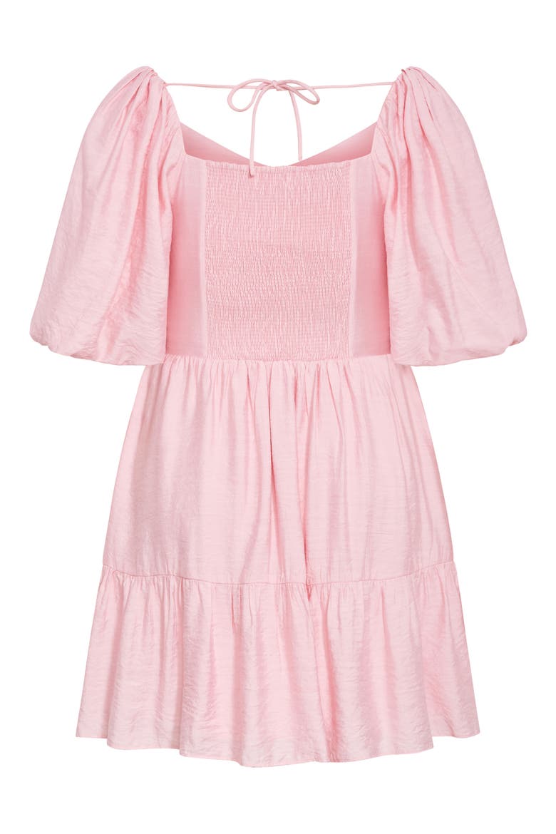 Mindy Puff Sleeve Dress, Alternate, color, HEAVENLY PINK