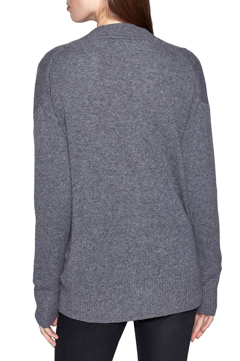 Elder Cashmere Cardigan, Alternate, color, HEATHER GREY