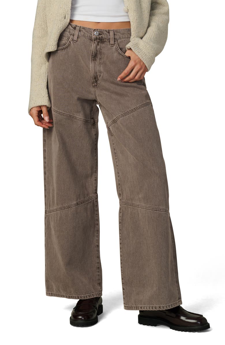 Joe's Jeans The Harlowe Seamed High Waist Wide Leg Jeans, Main, color, Tiramisu