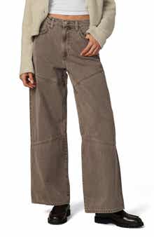 The Harlowe Seamed High Waist Wide Leg Jeans