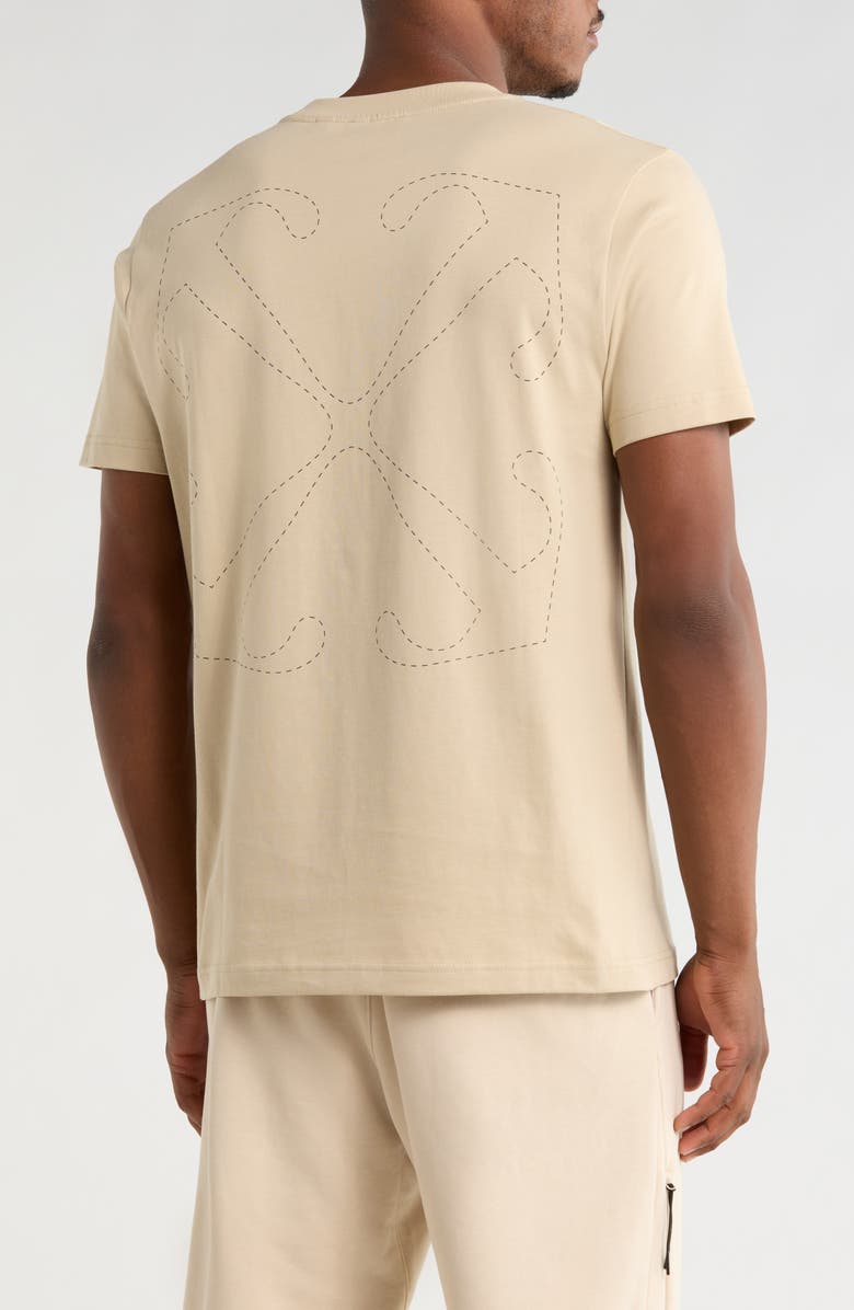 Off-White Arrow Skate Graphic T-Shirt, Alternate, color, Brown Rice-Mole