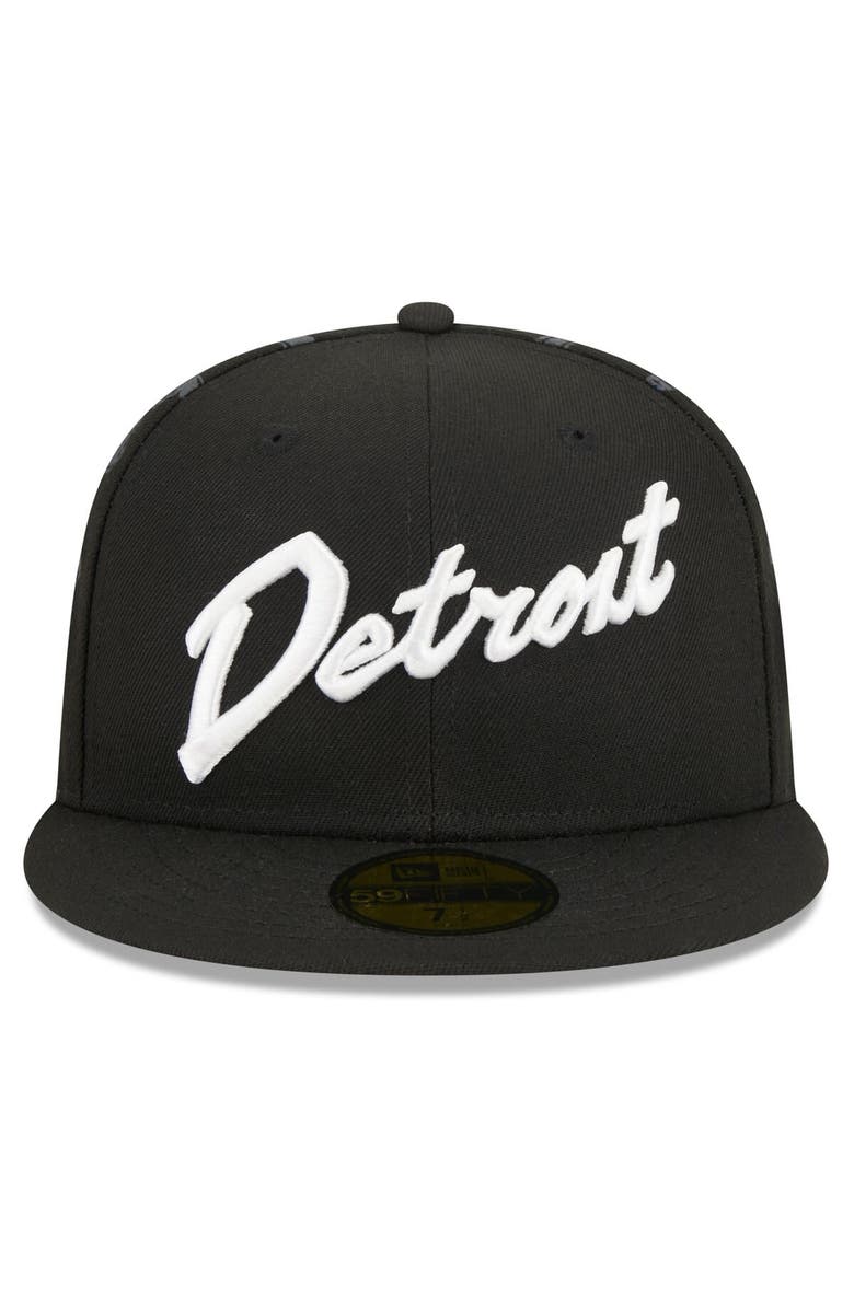 New Era Men's New Era Black Detroit Pistons 2023/24 City Edition 59FIFTY Fitted Hat, Alternate, color,
