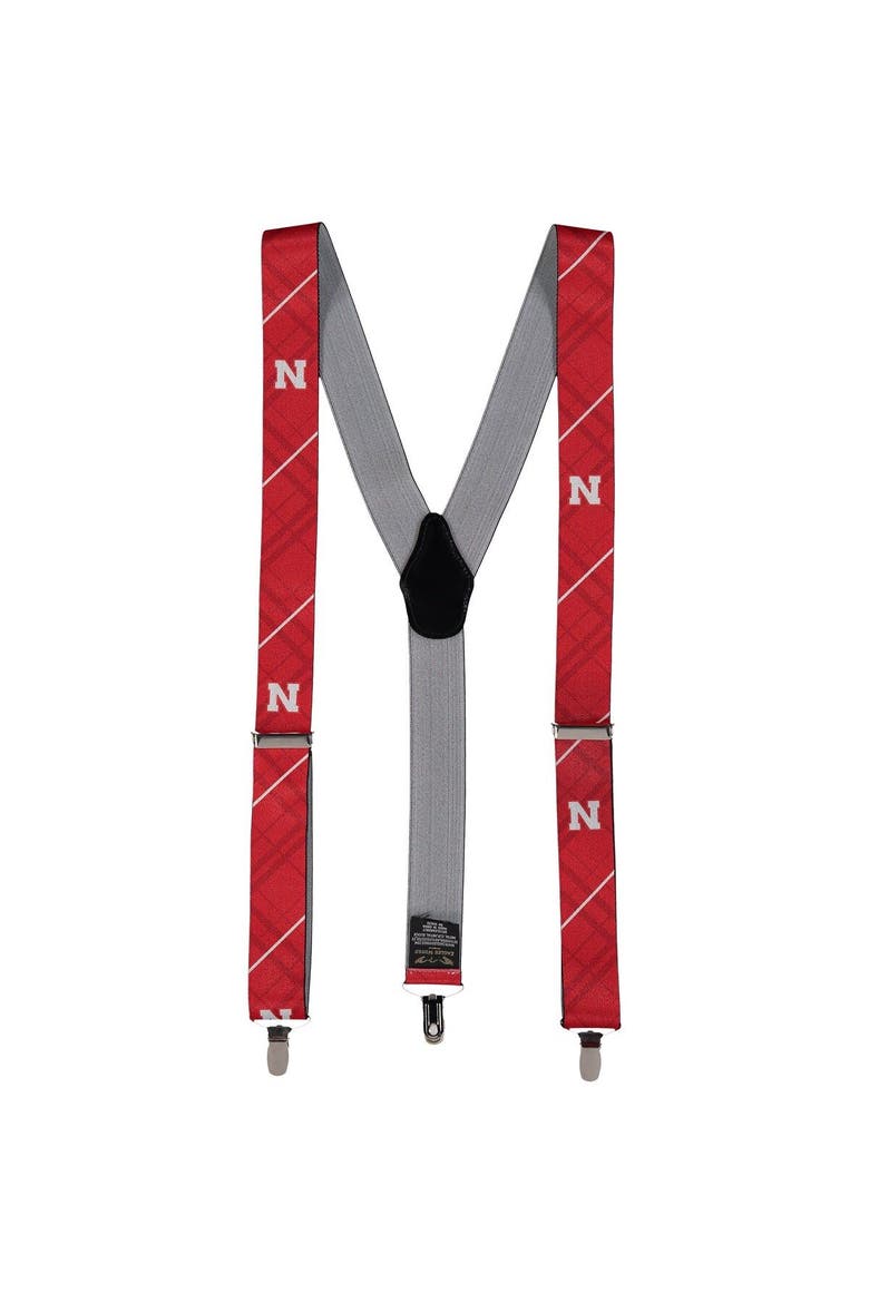 Men's Red Nebraska Huskers Suspenders, Main, color, Red
