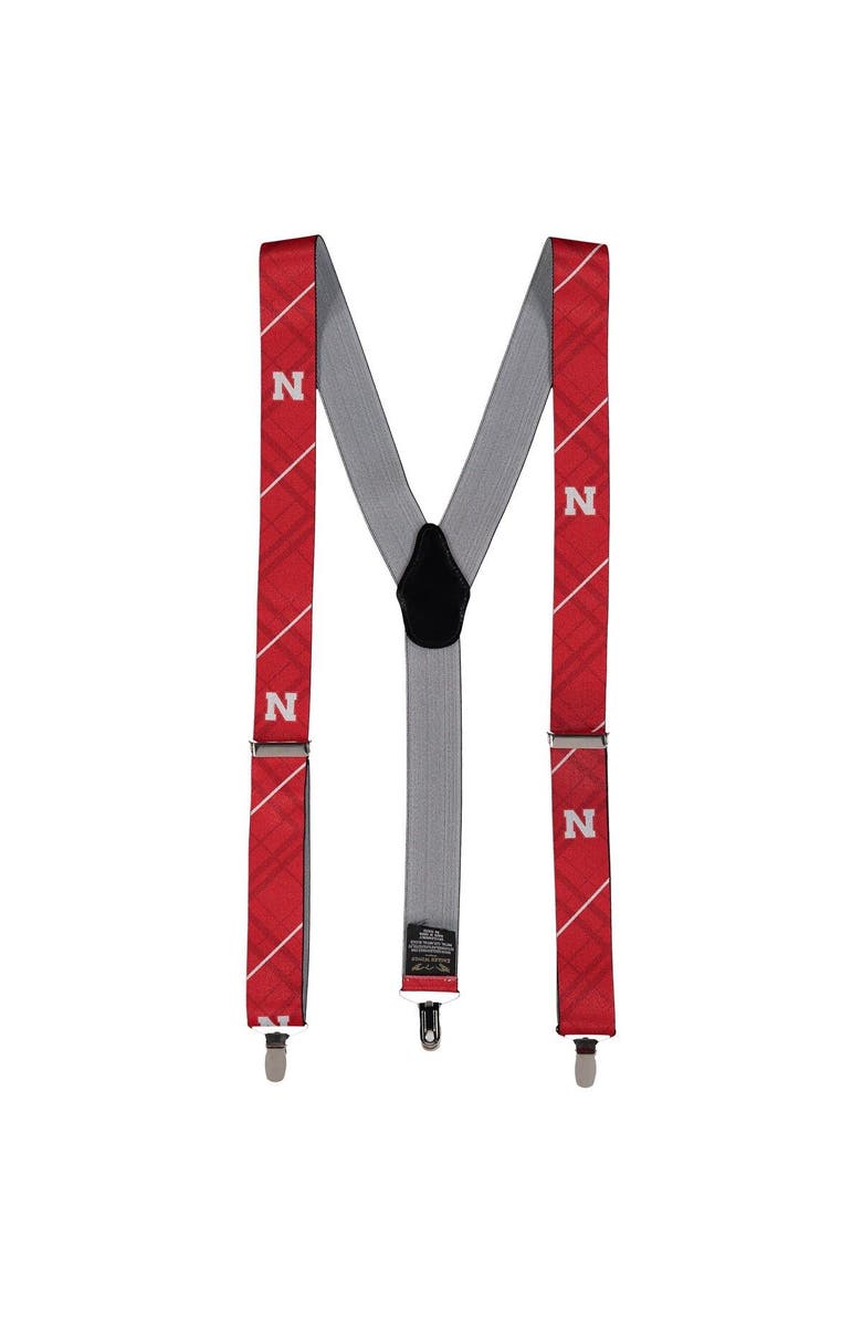EAGLES WINGS Men's Red Nebraska Huskers Suspenders, Main, color, Red