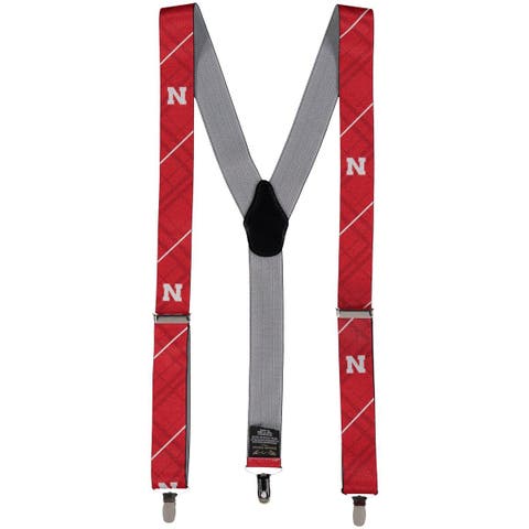 Men's Red Nebraska Huskers Suspenders