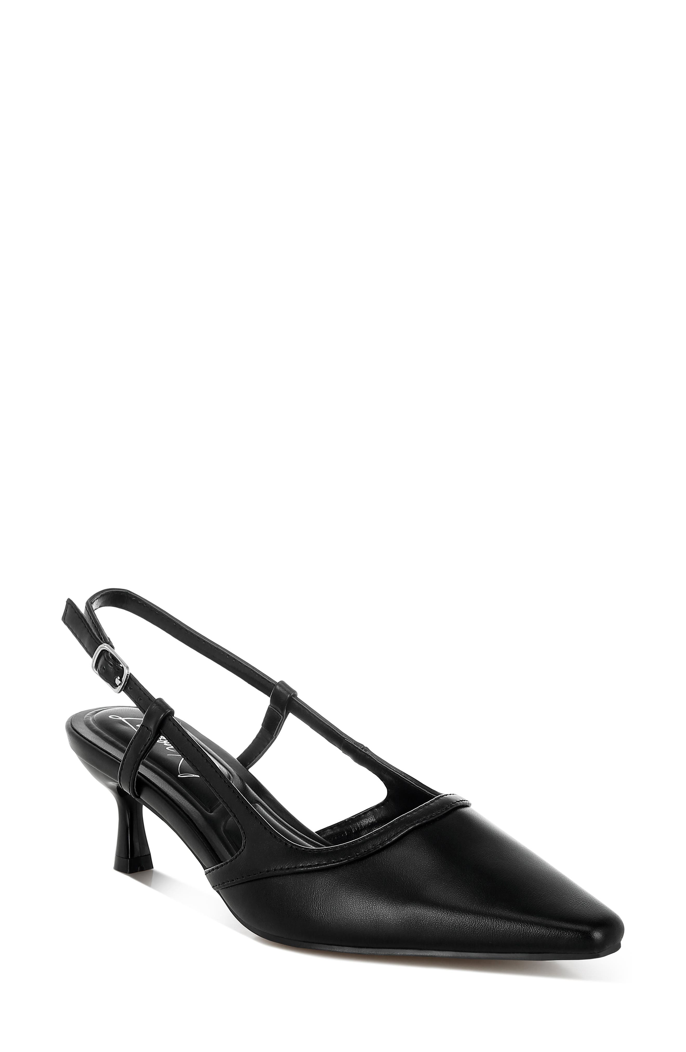 LONDON RAG Luxton Kitten Heel Slingback Pump, Main, color, Black