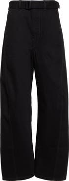 Lemaire Twisted Seam Belted Barrel Leg Jeans