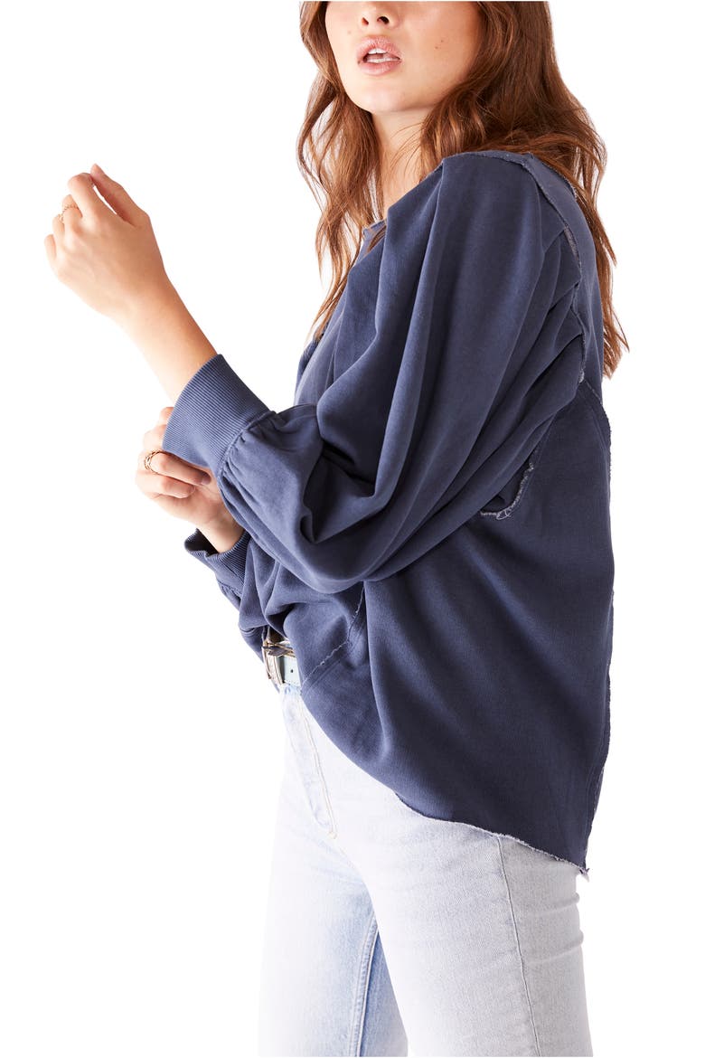 Rosey Pleated Shirt, Alternate, color, NAVY