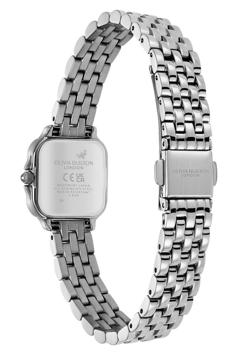 Mini Grosvenor Bracelet Watch, 20mm, Alternate, color, GREEN