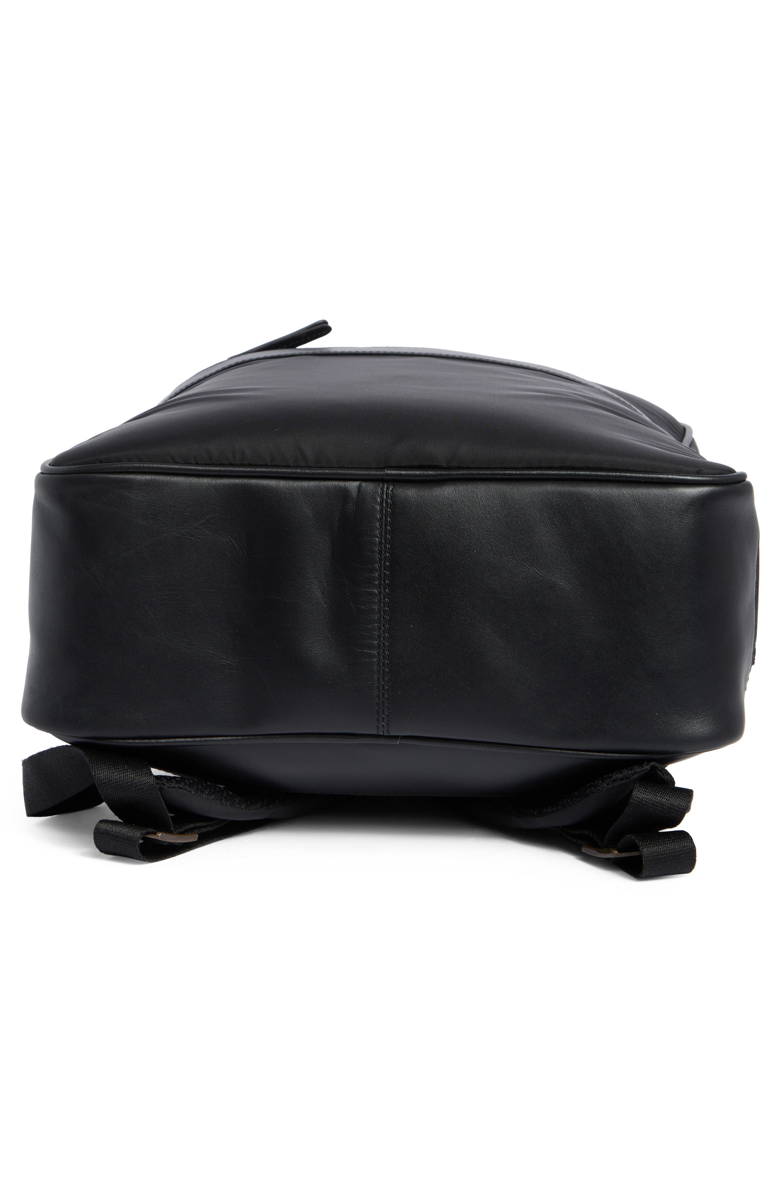 Johnston & Murphy Nylon Backpack, Alternate, color, Black