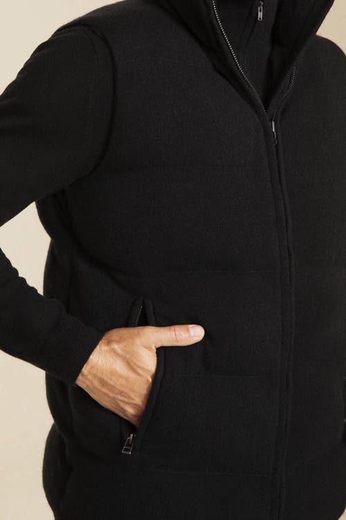 Naked Cashmere Cody Cashmere Puffer Vest In Black