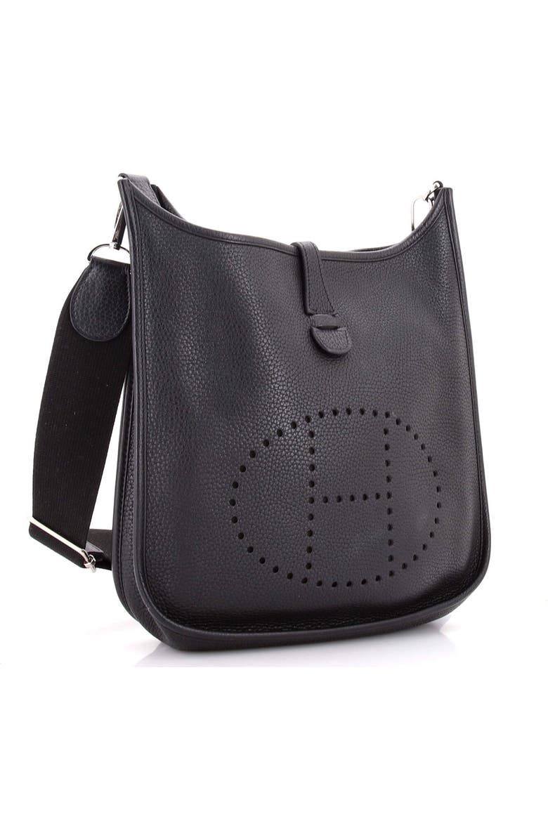 Pre-Owned Hermes Evelyne Bag Gen III Clemence PM, Alternate, color, Noir