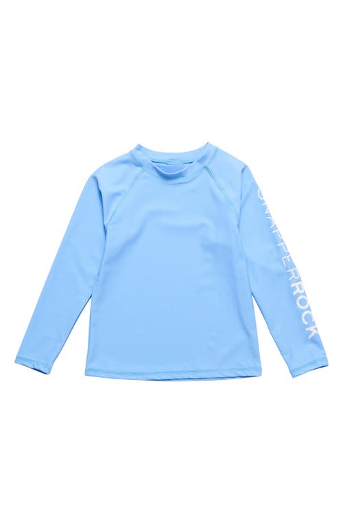 Snapper Rock Unisex Water Blue Long Sleeve Rash Top In Blue