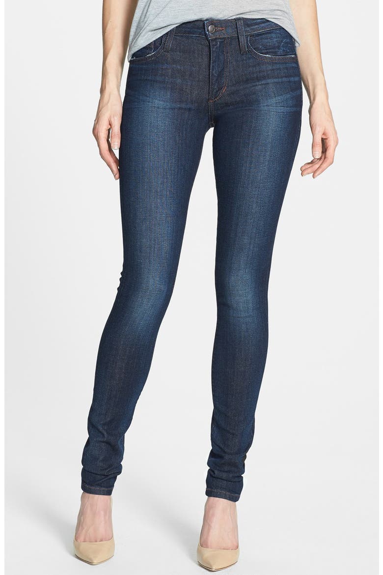 'The Skinny' Overdyed Skinny Jeans, Main, color, DAHLIA