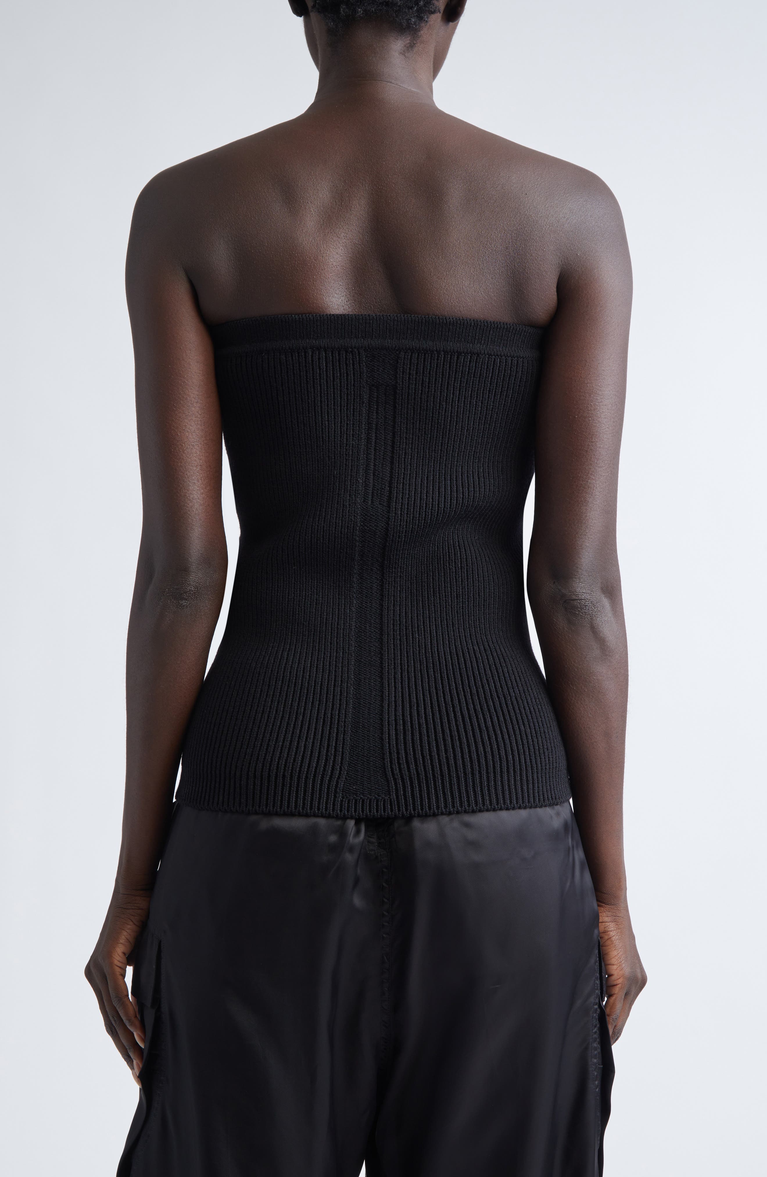 Rick Owens Rib Virgin Wool Blend Tube Top (Women) | Nordstrom