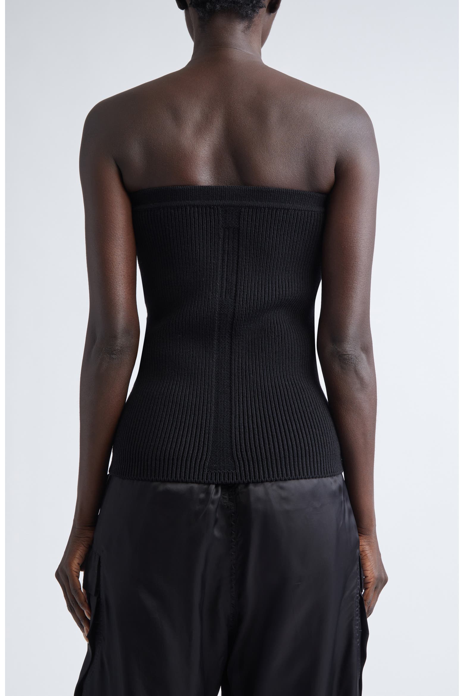 Tubing Ribs Rick Owens Rib Virgin Wool Blend Tube Top (Women) | Nordstrom